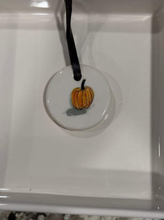 New Rae Dunn white watercolor pumpkins napkin holder