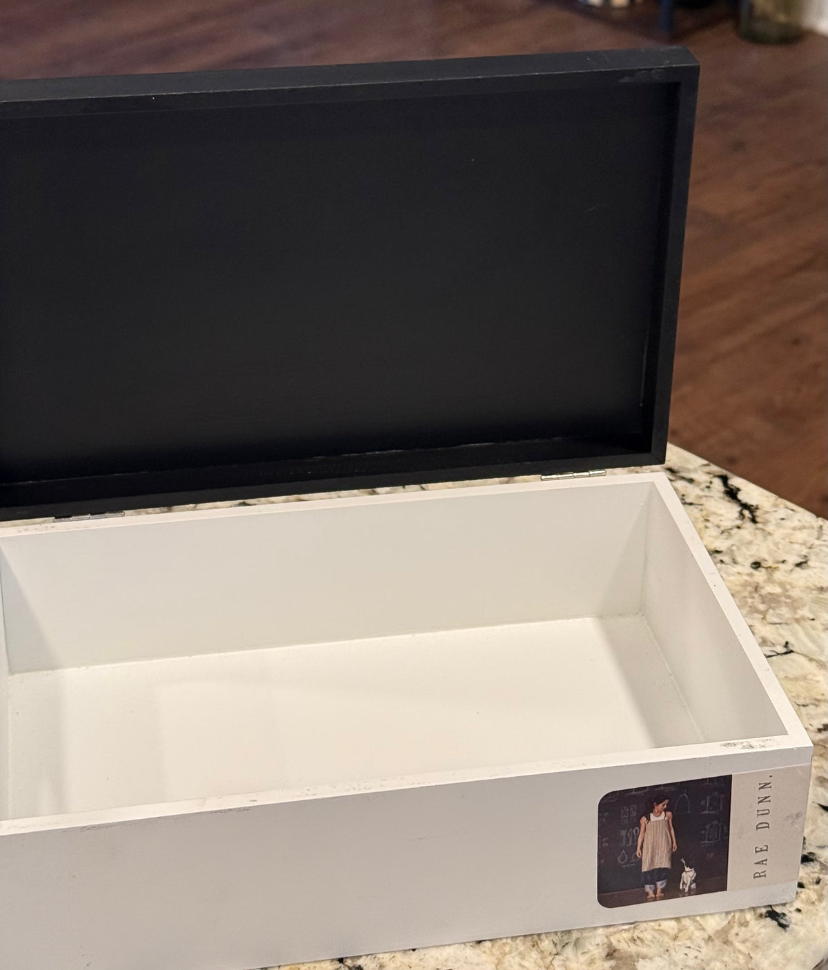 New Rae Dunn black & white storage box THIS AND THAT. 9.75x6.25x3