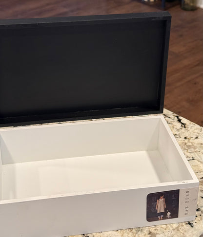 New Rae Dunn black & white storage box THIS AND THAT. 9.75x6.25x3