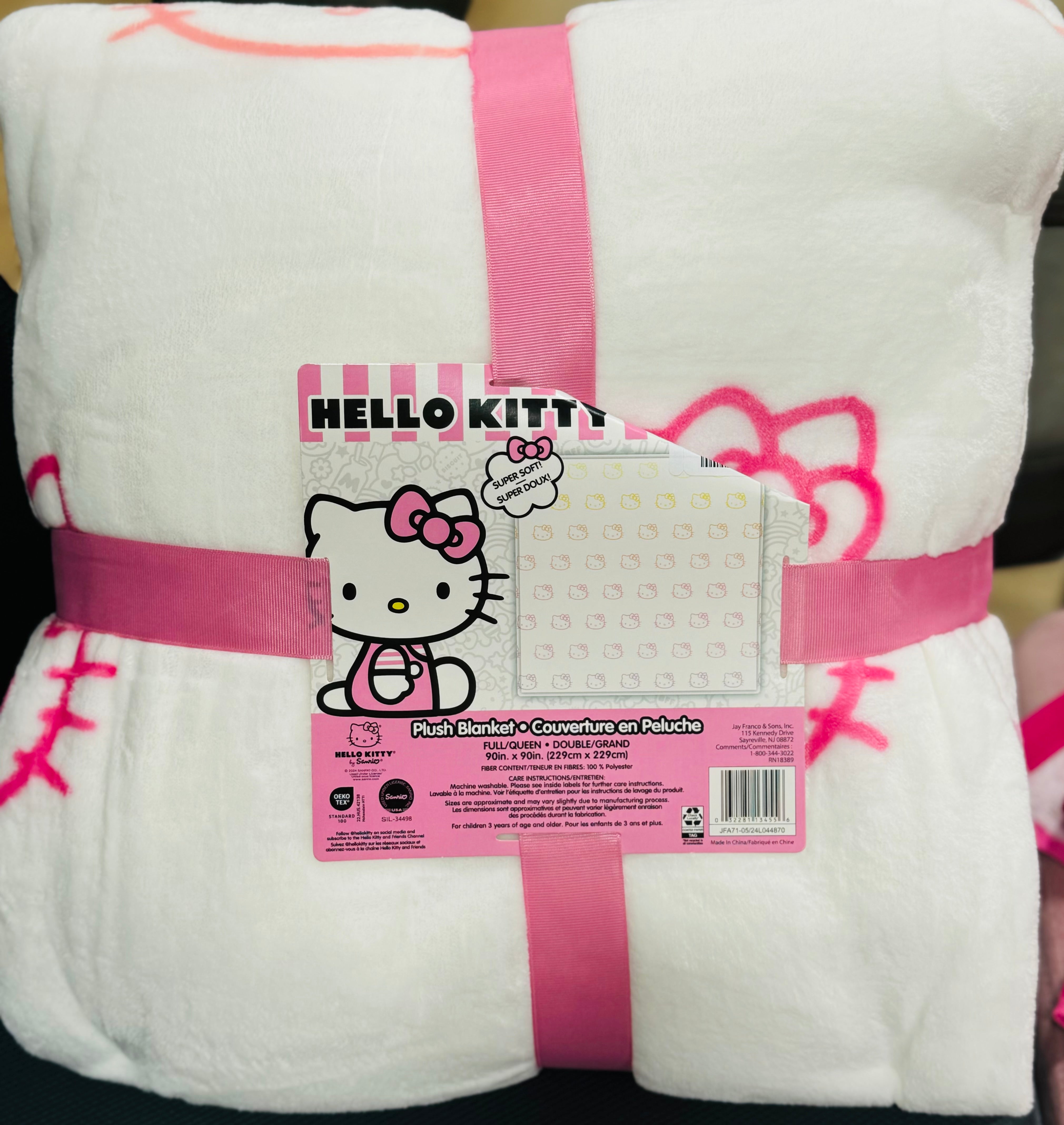 Hello Kitty Large size. 90x90. New with tags blanket ! outlet