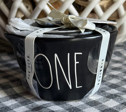 New Rae Dunn black ceramic measuring cup set