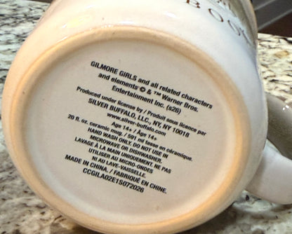 New ceramic 20 oz Gilmore Girls SIP COFFEE READ & BOOKS camper coffee mug decor