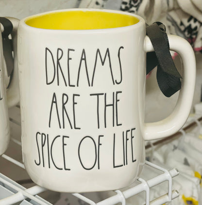 New Rae Dunn x Disney’s Princess and the Frog ceramic coffee mug DREAMS ARE THE SPICE OF LIFE