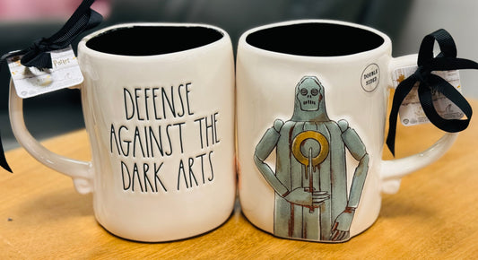 New Rae Dunn x Harry Potter ceramic coffee mug DEFENSE AGAINST THE DARK ARTS