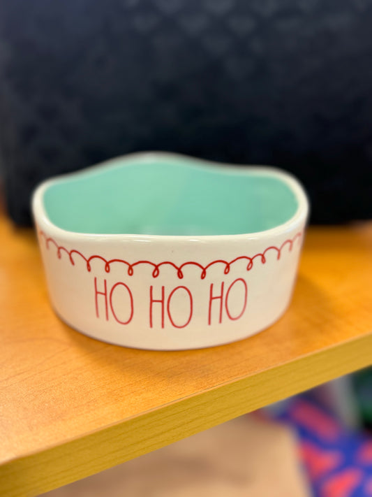 New Rae Dunn ceramic 4” bowl HO HO HO