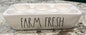 New Rae Dunn white ceramic FARM FRESH egg holder