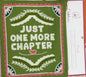 New green 10x8 storage bag pouch, JUST ONE MORE CHAPTER