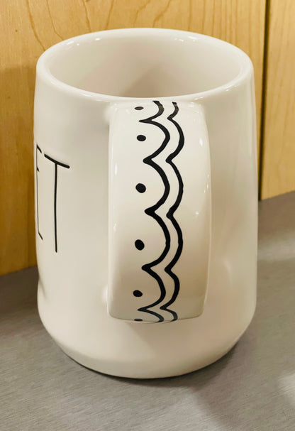 New Rae Dunn white ceramic coffee SWEET