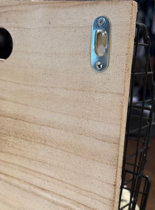 New Rae Dunn wood LETTERS wall hanging storage box 14x10x4.25