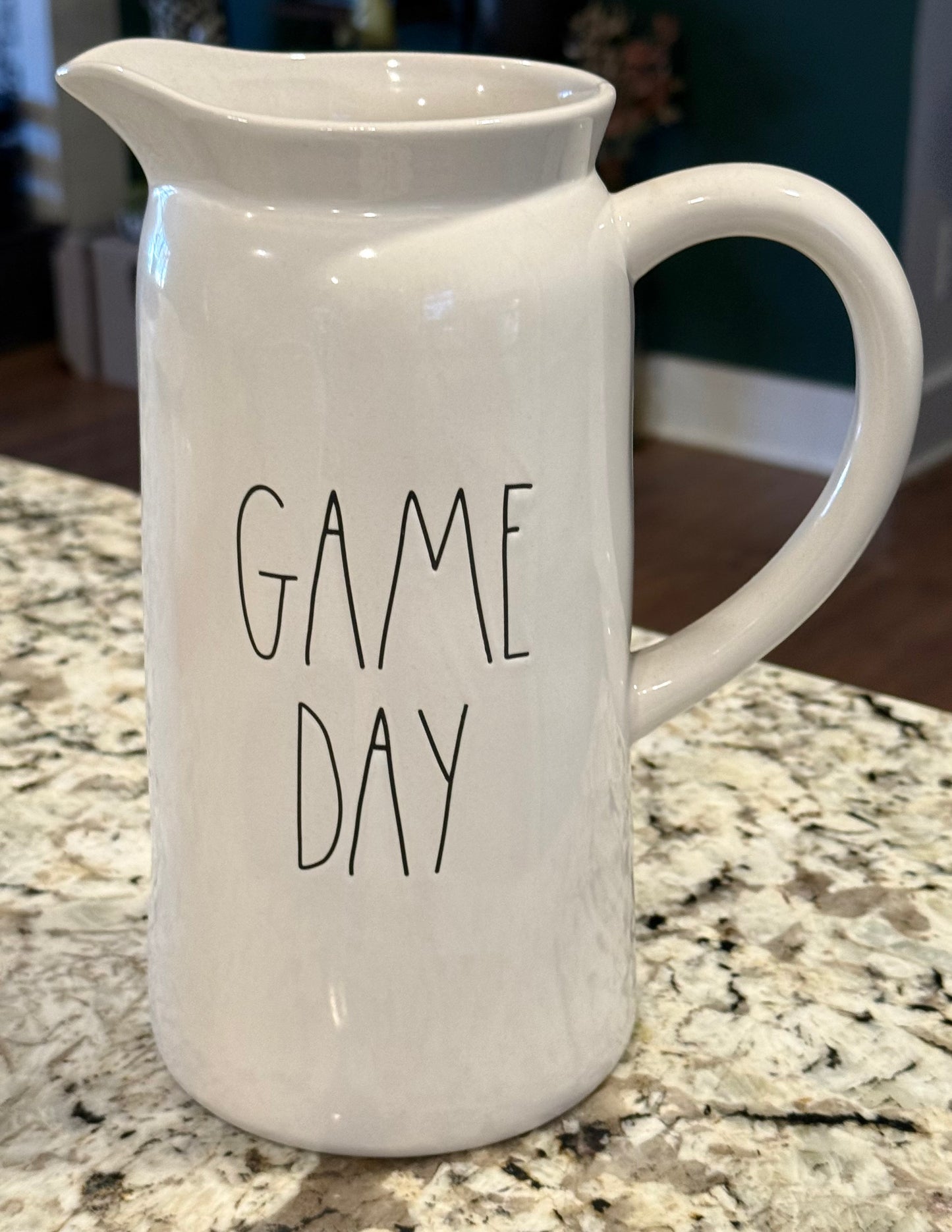 New Rae Dunn white ceramic GAME DAY pitcher