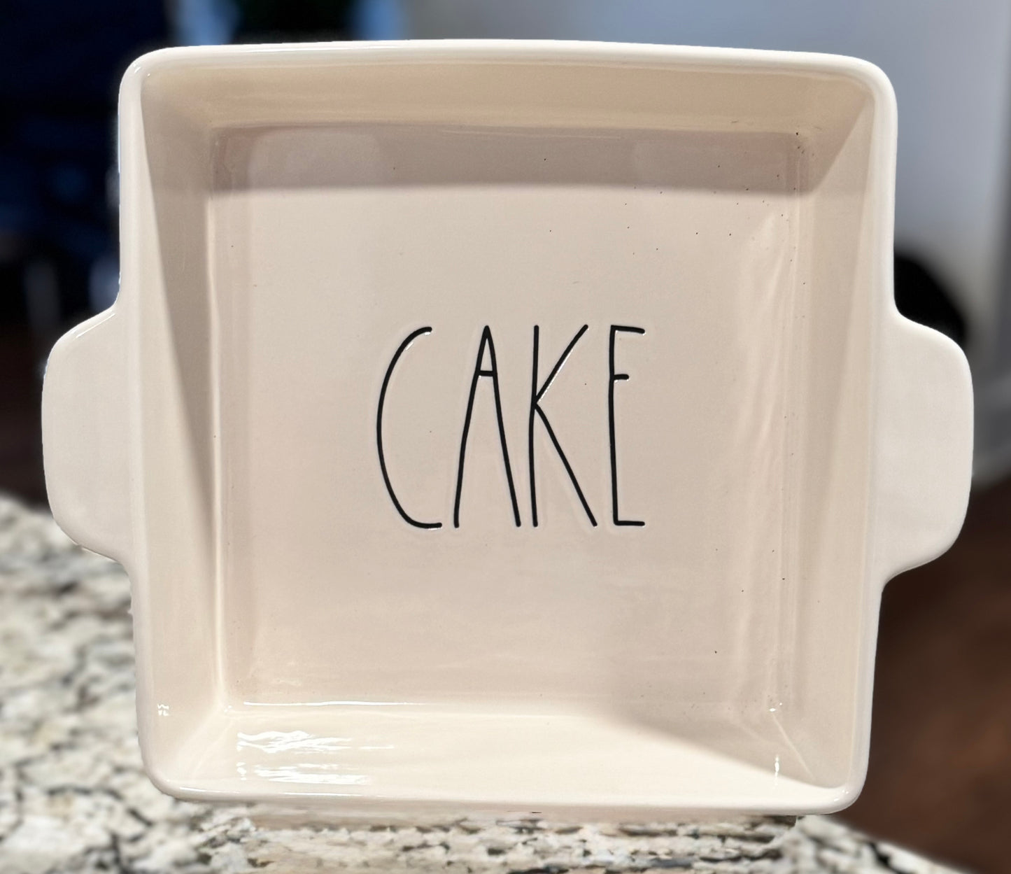 New Rae Dunn ceramic CAKE casserole dish pan