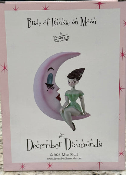 New December Diamonds Halloween decor ornament Bride of Frankie on Moon by Miss Fluff
