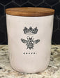 New Rae Dunn white ceramic 5” queen bee. cellar
