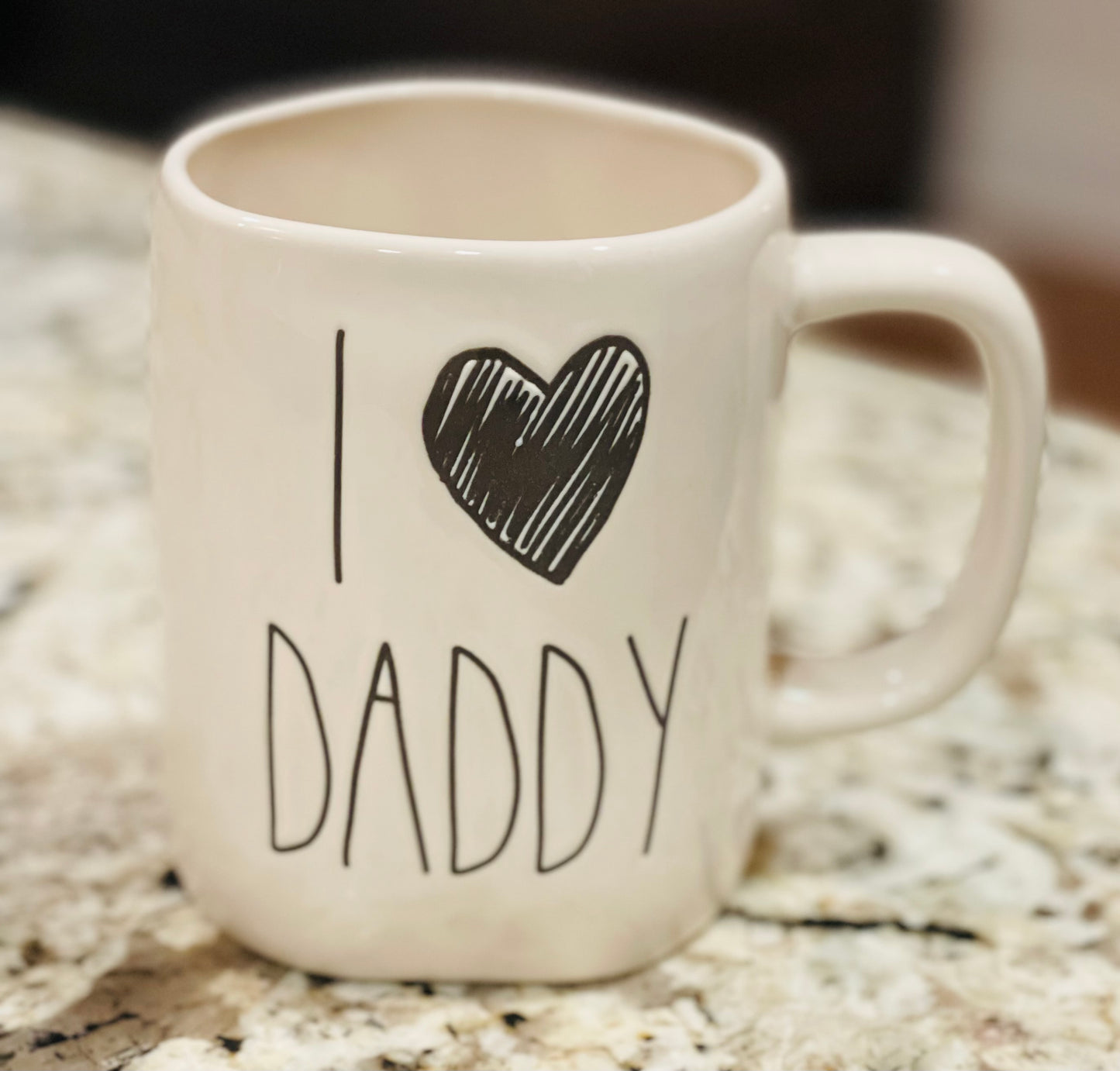 New Rae Dunn white ceramic coffee mug I 🖤 DADDY