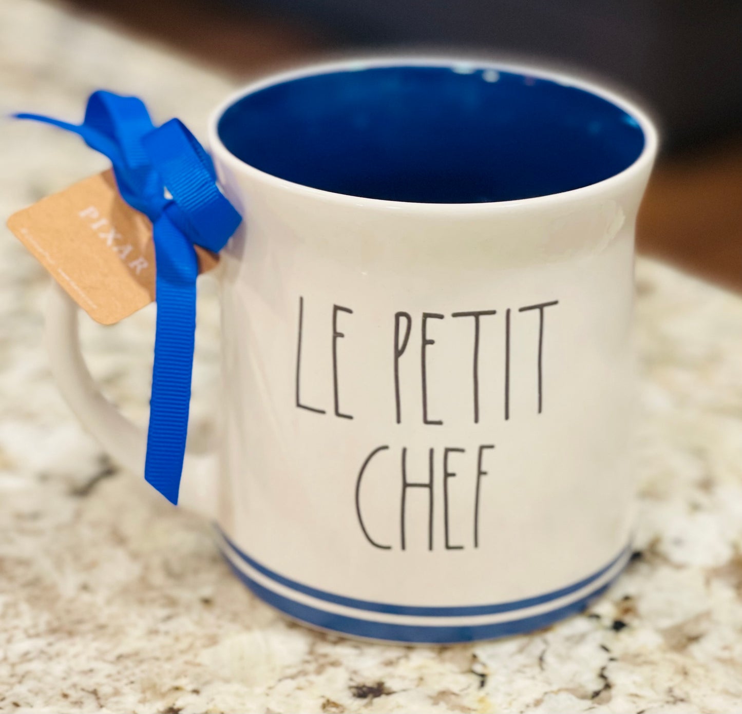 New Rae Dunn x Ratatouille white ceramic mug LE PETIT CHEF