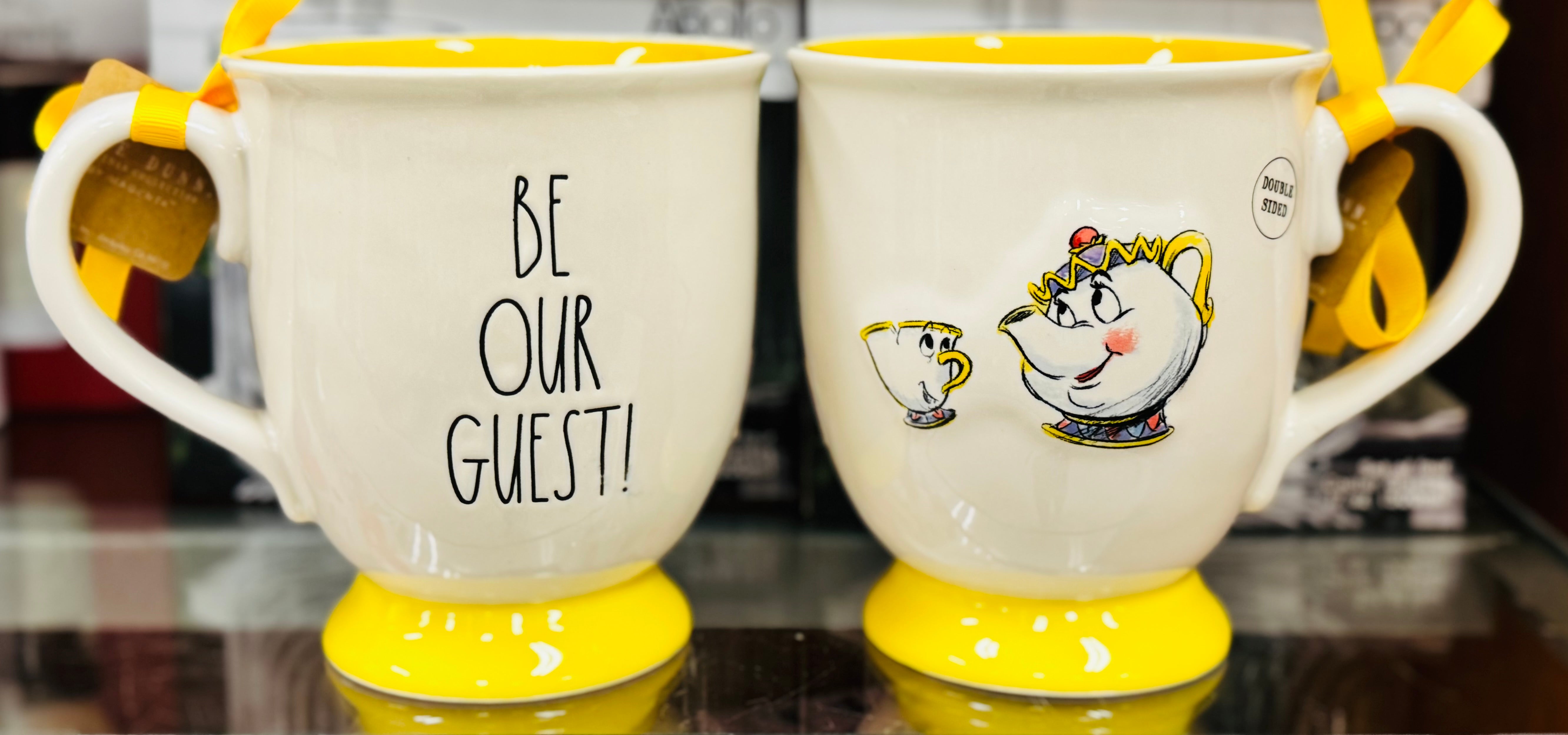 Rae Dunn Beauty hot & The Beast canister Mugs set