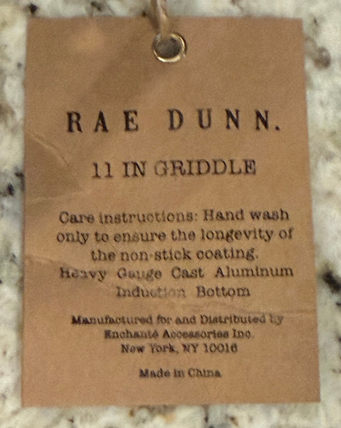 New Rae Dunn white 11” griddle pan PANCAKE.