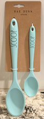 New Rae Dunn 2-piece spoon set-blue SCOOP