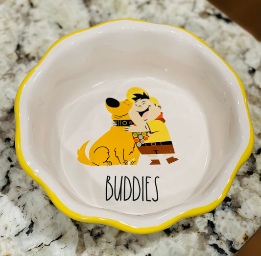 New Rae Dunn x Pixar’s UP! small ceramic bowl BUDDIES