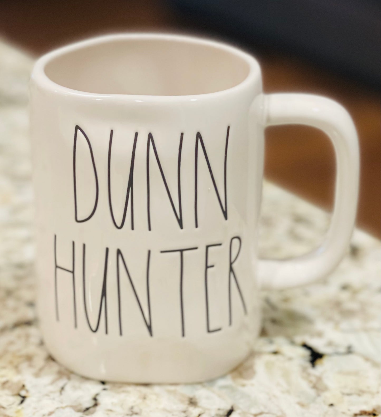 New Rae Dunn ceramic coffee mug-DUNN HUNTER