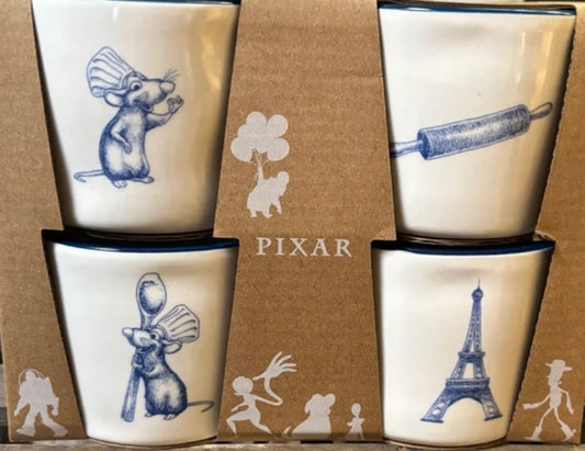 New Rae Dunn x Pixar’s Ratatouille ceramic 4-piece ramekin cup set
