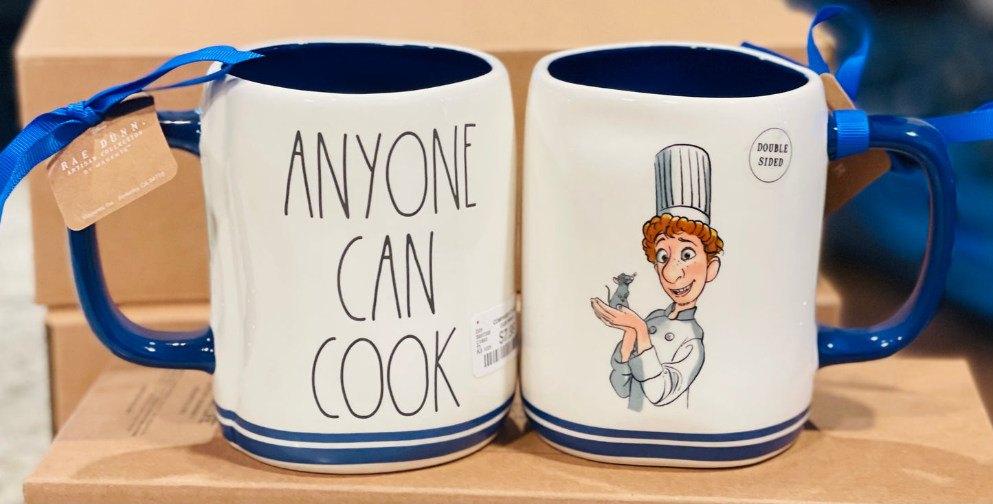 New Rae Dunn x Pixar Ratatouille coffee mug decor ANYONE CAN COOK