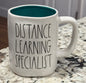 New Rae Dunn white ceramic coffee mug DISTANCE LEARNING SPECIALIST