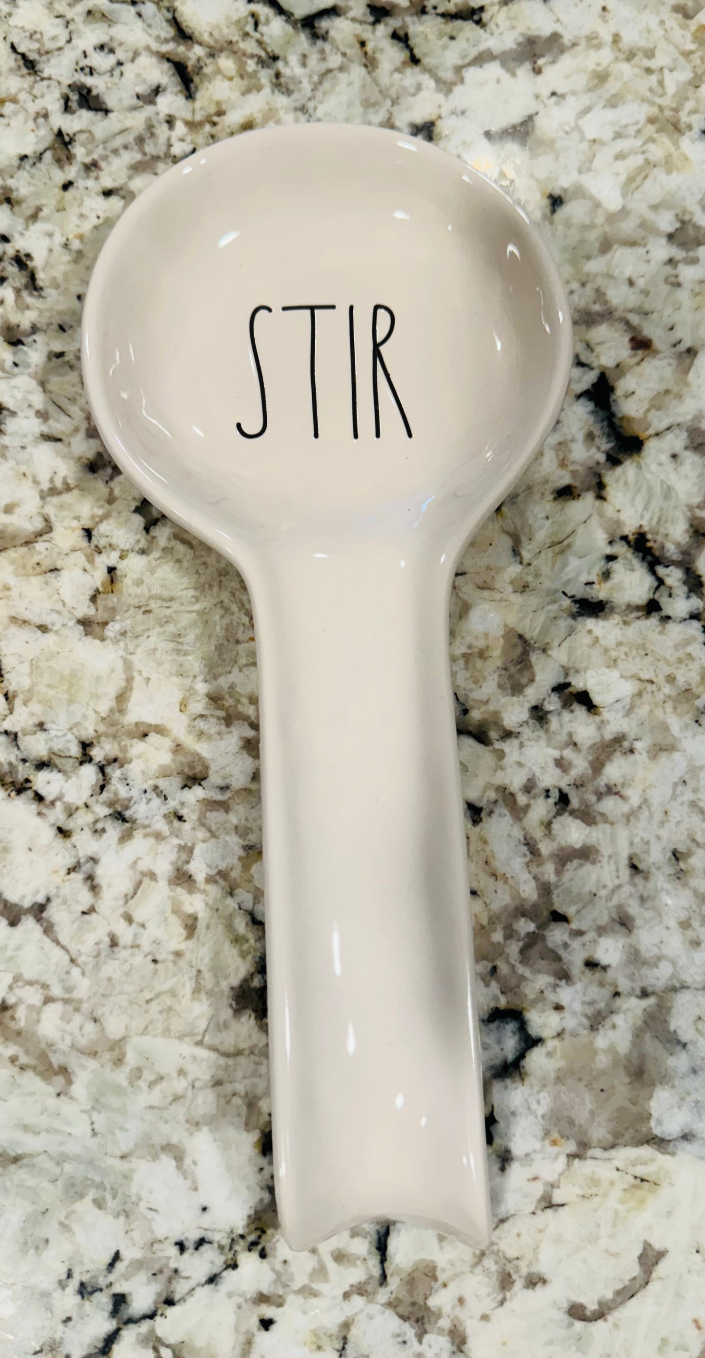 New Rae Dunn white STIR spoon rest holder