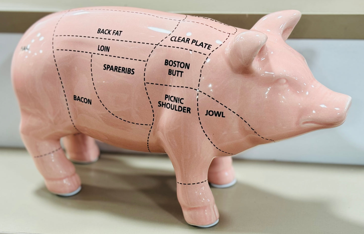 New Ceramic Farmline decor pink butcher sectioned pig 🐷