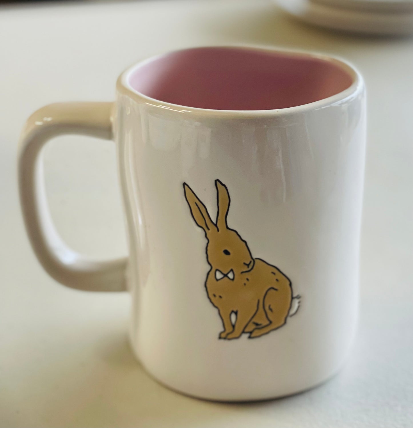 New Rae Dunn white ceramic Easter coffee mug decor BUNNY LOVE