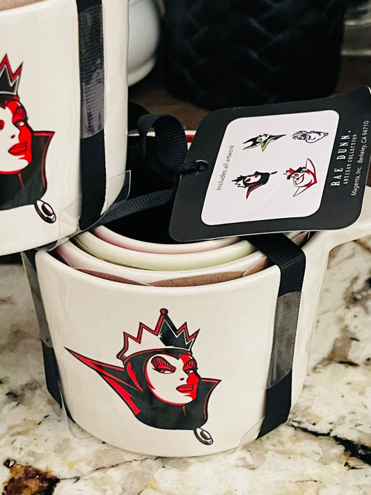 New Release Rae Dunn Disney Villans measuring cup set EVIL WITCH Halloween decor