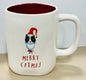 New Rae Dunn white ceramic Christmas coffee mug MERRY CATNESS