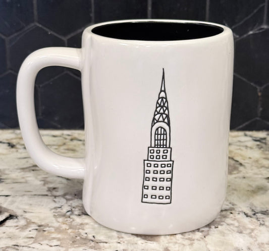 New Rae Dunn white ceramic coffee mug NYC