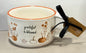 New Rae Dunn fall floral ceramic soup cup GRATEFUL AND BLESSED