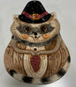 New release Joanna Parker ceramic fall grapevine critter raccoon snack plate