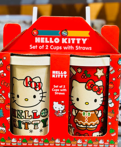 New Hello Kitty 2-piece Christmas cup set