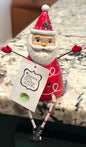 New Joanna Parker Santa Christmas shelf sitter decor