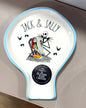 New Rae Dunn x Nightmare before Christmas ceramic Halloween spoon rest JACK AND SALLY