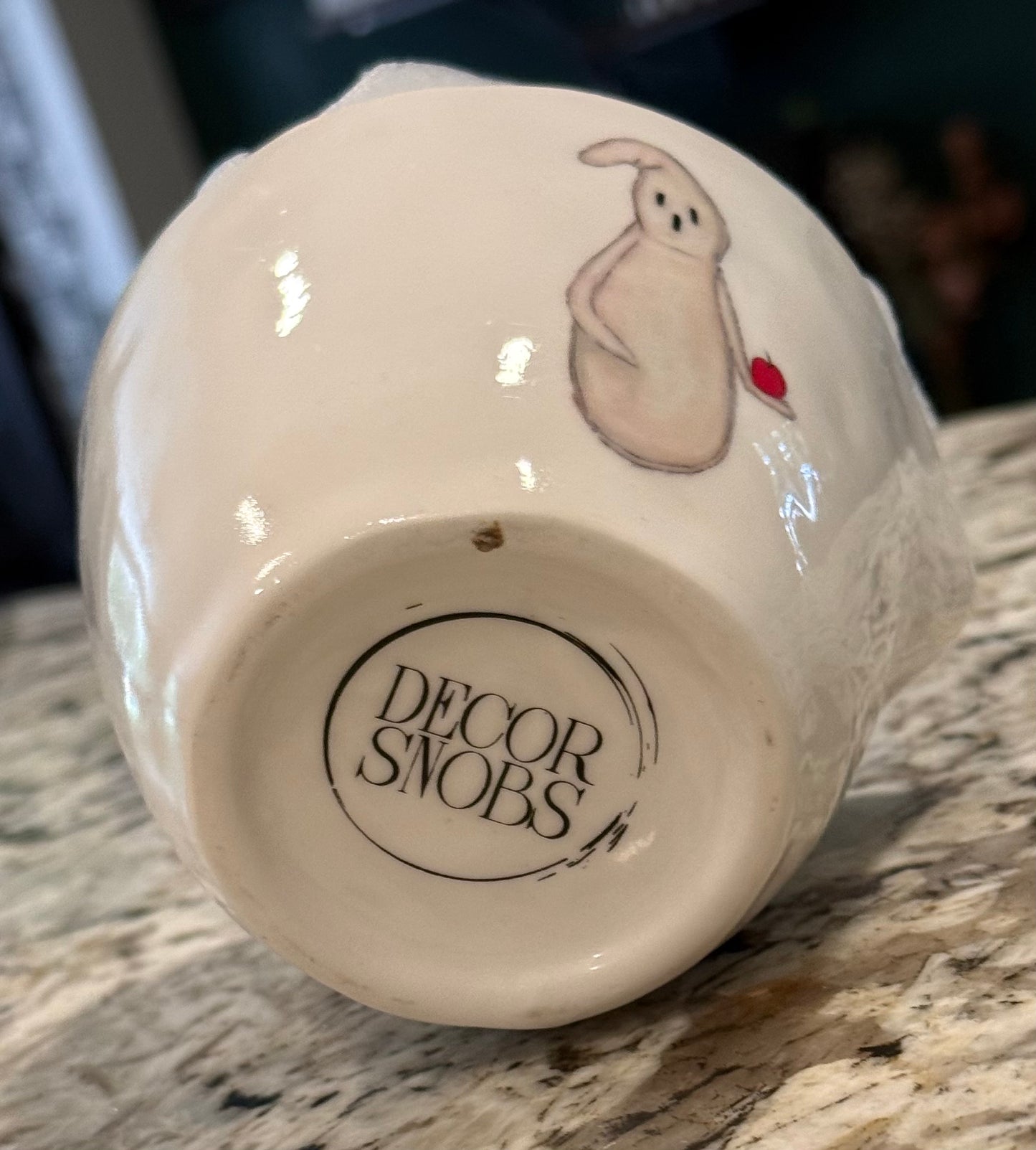 New Decor Snobs ceramic ghost Halloween measuring cup set