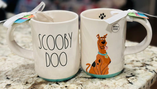 New Rae Dunn x SCOOBY DOO white ceramic coffee mug