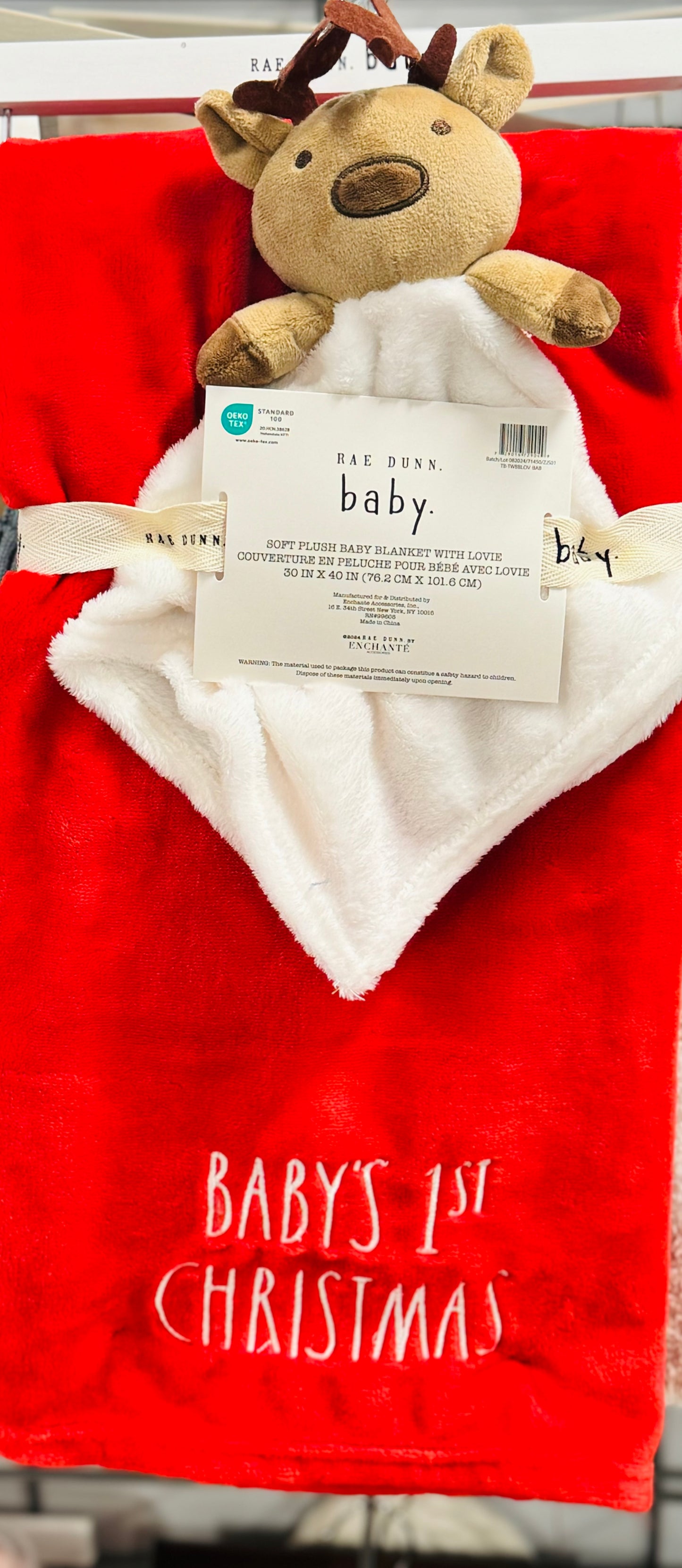 New Rae Dunn Christmas baby blanket set BABY’S FIRST CHRISTMAS 🤶🏻