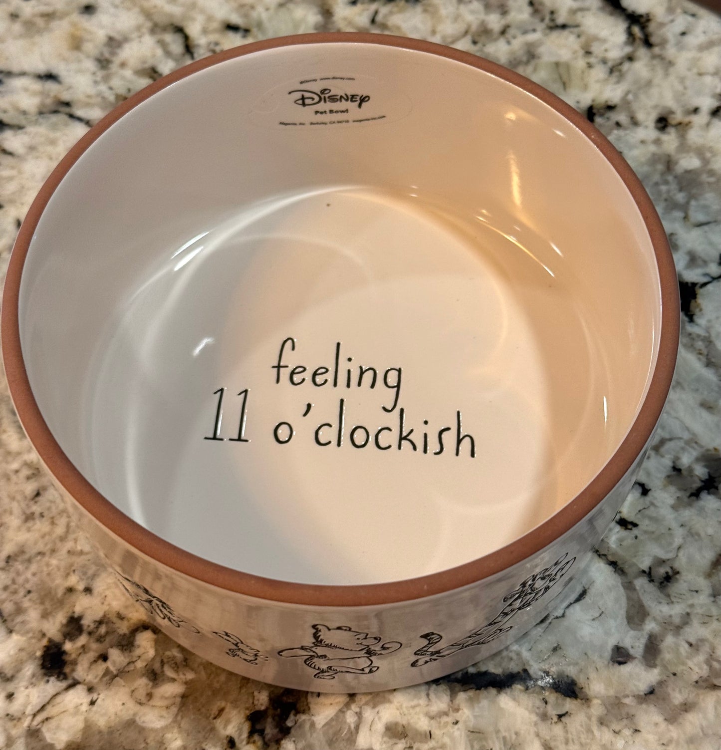 New Rae Dunn Disney’s Winnie the Pooh bowl 6” FEELIN 11 o’clockish