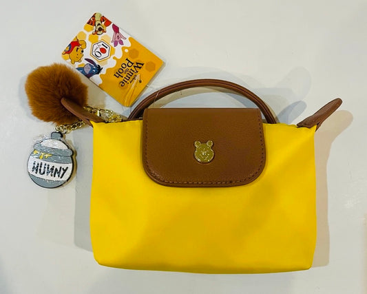 New Disney Longchamp Dupe Winnie the Pooh mini bag with charm 6.5x4