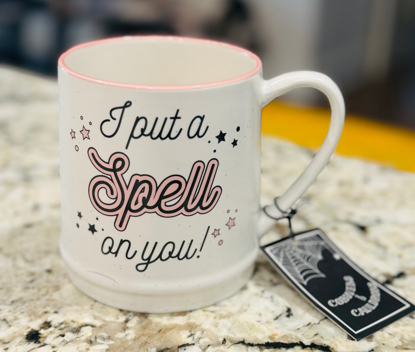 New ceramic Halloween decor coffee mug I PUT A SPELL ON YOU