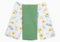 Rae Dunn Blessed Flower Kitchen Towels Set, 3 Pack, White & Green sunflower 🌻