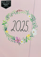 New soft cover 2025 full year planner -pink floral Jan 25-Dec 25