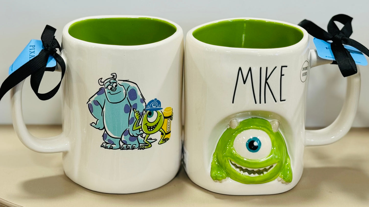 New Rae Dunn x Pixar’s Monsters Inc. ceramic coffee mug MIKE