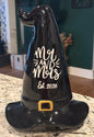 New ceramic Mr. & Mrs. EST. 2026 Fall hat decor