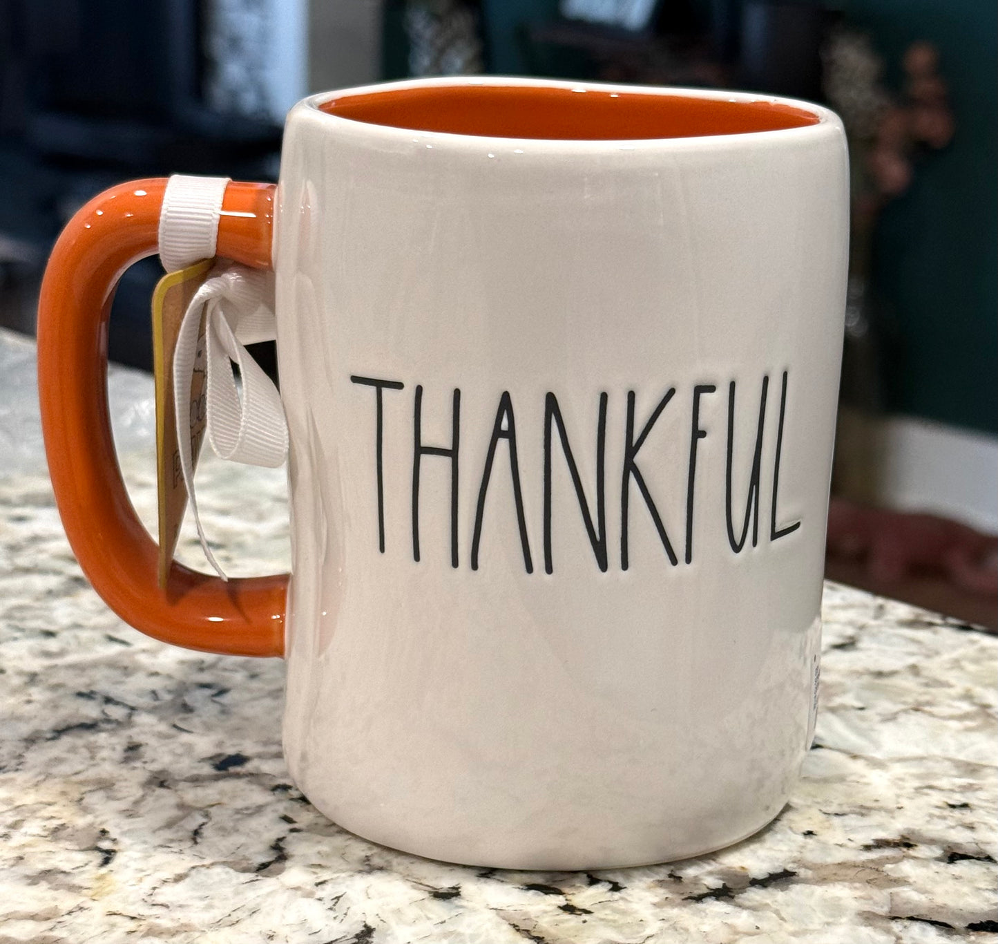 New Rae Dunn x Peanuts Snoopy ceramic Fall coffee mug THANKFUL