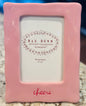 New pink ceramic Rae Dunn 4x6 photo frame CHEERS